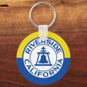 Vlag van Riverside, Californië Sleutelhanger (Voorkant)