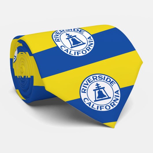 Vlag van Riverside, Californië Stropdas (Opgerold)