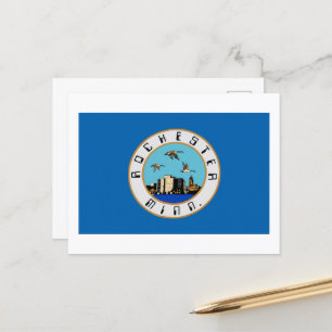 Vlag van Rochester, Minnesota Briefkaart