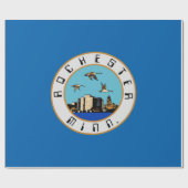 Vlag van Rochester (Minnesota) Cadeaupapier (Vlak)
