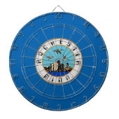 Vlag van Rochester (Minnesota) Dartbord (Voorkant)