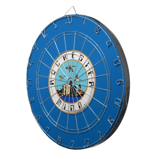 Vlag van Rochester (Minnesota) Dartbord (Voorkant Rechts)