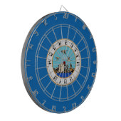 Vlag van Rochester (Minnesota) Dartbord (Voorkant Links)