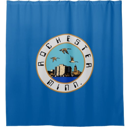 Vlag van Rochester (Minnesota) Douchegordijn (Voorkant)