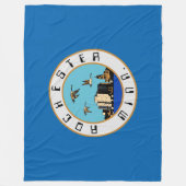Vlag van Rochester (Minnesota) Fleece Deken (Voorkant)