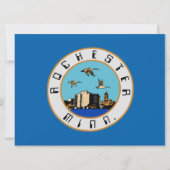 Vlag van Rochester (Minnesota) Kaart (Voorkant)