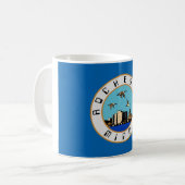 Vlag van Rochester (Minnesota) Koffiemok (Voorkant links)
