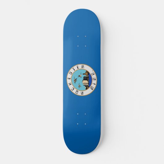 Vlag van Rochester (Minnesota) Persoonlijk Skateboard (Voorkant)