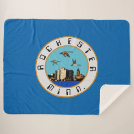Vlag van Rochester (Minnesota) Sherpa Deken