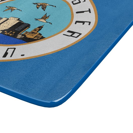 Vlag van Rochester (Minnesota) Snijplank (Hoek)