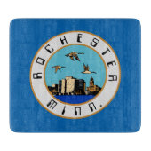 Vlag van Rochester (Minnesota) Snijplank (Voorkant)