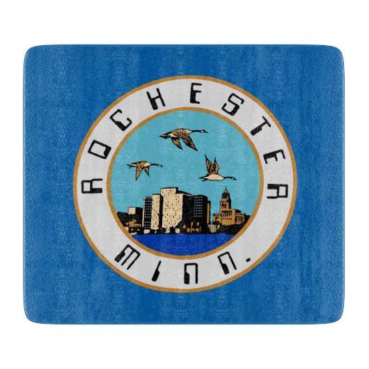 Vlag van Rochester (Minnesota) Snijplank (Voorkant)