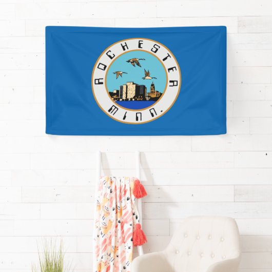 Vlag van Rochester (Minnesota) Spandoek (Insitu)