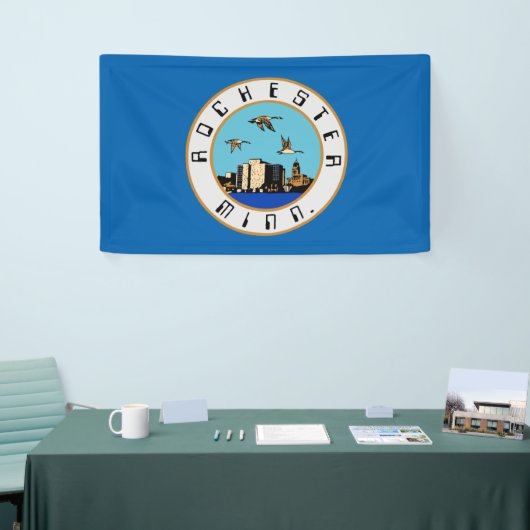 Vlag van Rochester (Minnesota) Spandoek (Beurs)
