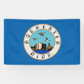 Vlag van Rochester (Minnesota) Spandoek (Horizontaal)