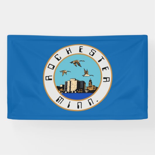 Vlag van Rochester (Minnesota) Spandoek (Horizontaal)