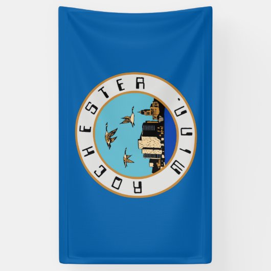 Vlag van Rochester (Minnesota) Spandoek (Verticaal)