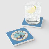 Vlag van Rochester (Minnesota) Stenen Onderzetter (Zijkant)