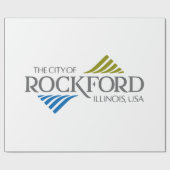 Vlag van Rockford (Illinois) Cadeaupapier (Vlak)