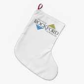 Vlag van Rockford (Illinois) Grote Kerstsok (Voorkant (Hangend))