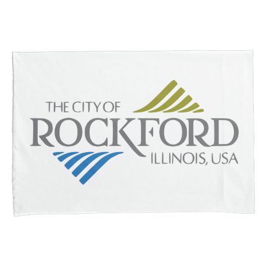 Vlag van Rockford (Illinois) Kussensloop (Voorkant-Rechts)