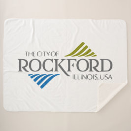 Vlag van Rockford (Illinois) Sherpa Deken
