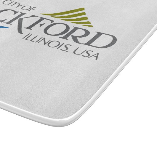 Vlag van Rockford (Illinois) Snijplank (Hoek)