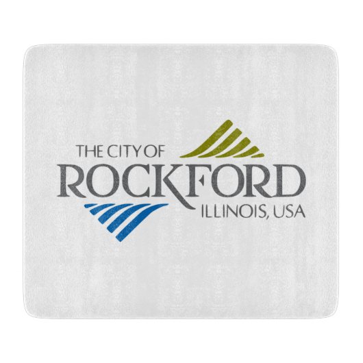 Vlag van Rockford (Illinois) Snijplank (Voorkant)