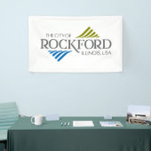Vlag van Rockford (Illinois) Spandoek (Beurs)