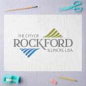 Vlag van Rockford (Illinois) Tissuepapier (Craft)