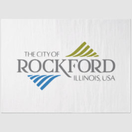 Vlag van Rockford (Illinois) Tissuepapier