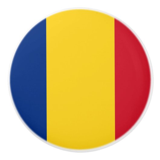 Vlag van Roemeense keramische Knob Knop (Voorkant)