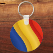 Vlag van Roemeense sleutelhanger (Voorkant)