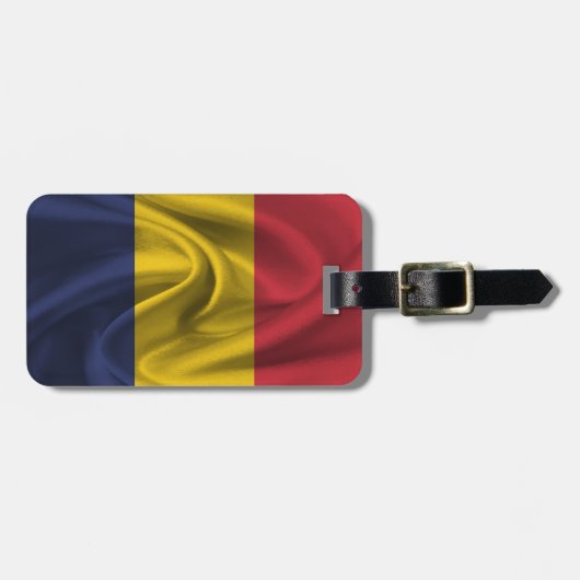 Vlag van Roemenië Bagagelabel (Voorkant horizontaal)