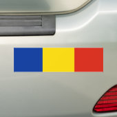 Vlag van Roemenië Bumpersticker (Op auto)
