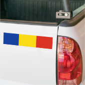 Vlag van Roemenië Bumpersticker (Op Truck)