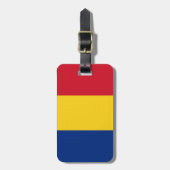 Vlag van Roemenië Easy ID Personal Bagagelabel (Voorkant verticaal)