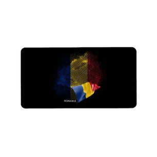 Vlag van Roemenië Etiket