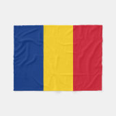Vlag van Roemenië Fleece Deken (Voorkant (Horizontaal))
