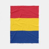 Vlag van Roemenië Fleece Deken (Voorkant)