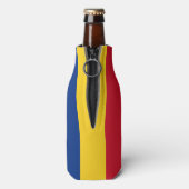 Vlag van Roemenië Flesjeskoeler (Fles Achterkant)