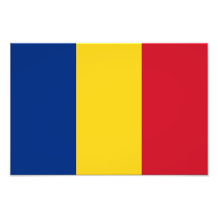 Vlag van Roemenië Foto Afdruk