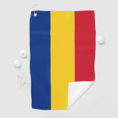 Vlag van Roemenië Golfhanddoek (Insitu)