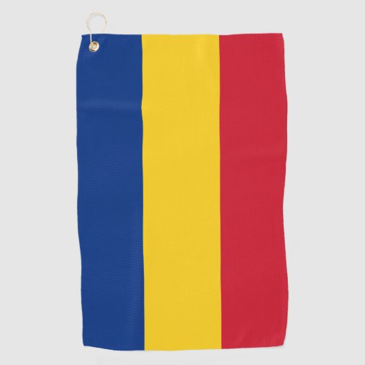 Vlag van Roemenië Golfhanddoek (Voorkant)