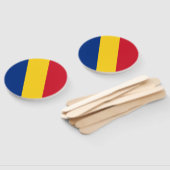 Vlag van Roemenië Handwaaier (Niet-gemonteerd)
