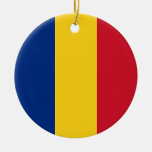 Vlag van Roemenië Keramisch Ornament