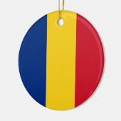 Vlag van Roemenië Keramisch Ornament (Links)