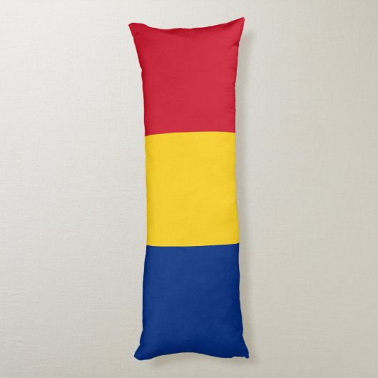Vlag van Roemenië Lichaamskussen (Achterkant (Verticaal))
