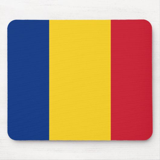 Vlag van Roemenië Mousepad Muismat (Voorkant)