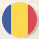Vlag van Roemenië Onderzetter<br><div class="desc">Vlag van Roemenië Onderzetter</div>